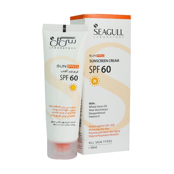 کرم ضد آفتاب SPF60 سی گل مناسب انواع پ